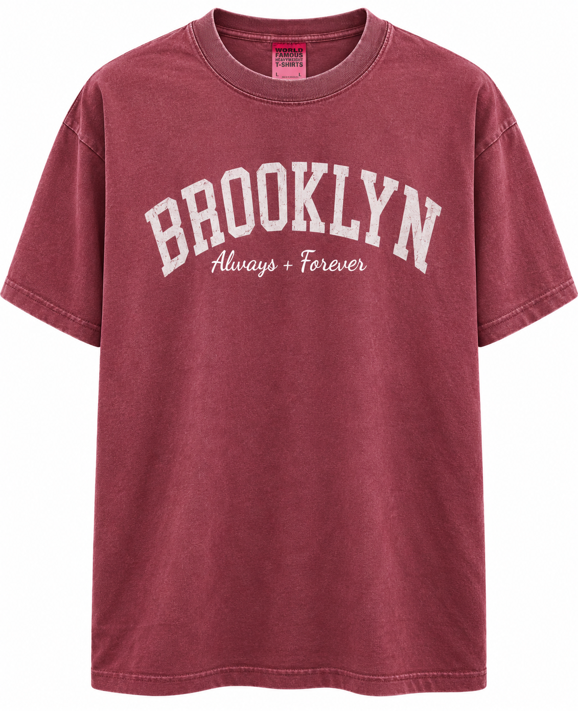 Mauve Brooklyn Aways + Forever T-shirt